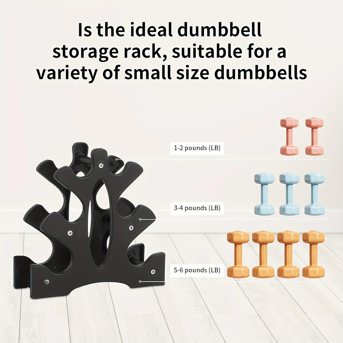 Dumbbell Set Rubber Covered For Women Strength Training