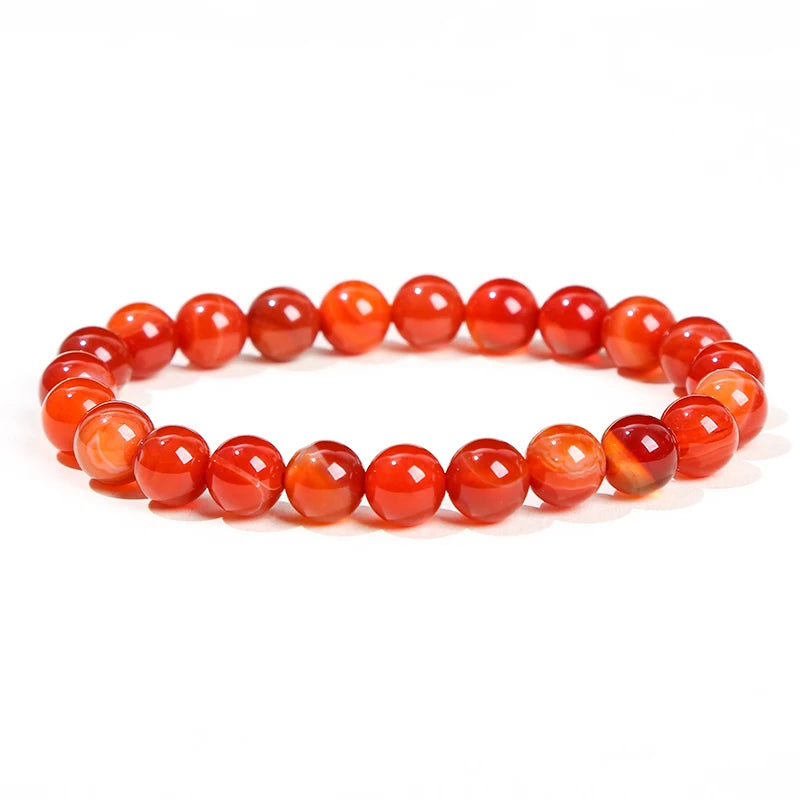 JD Natural Stone Beads Bracelet Amethyst Tiger Eye Crystal Quartz Agate Gem Beads Bangles Women Men Reiki Healling Jewelry Gift by Home for Health and Beauty