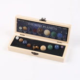 Solar System Natural Crystal Gemstones Set 9 Planets Sphere Ball Stone Galaxy Model Ornaments Gift Home Office Decor by Home for Health and Beauty