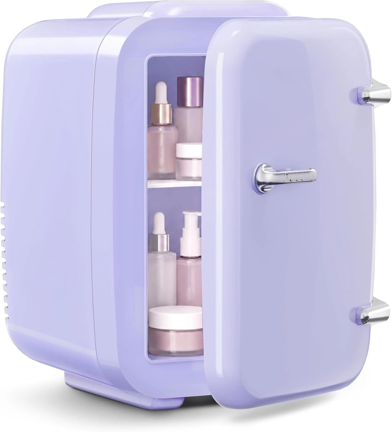 Mini Fridge, 4 Liter/6 Cans Portable Cooler and Warmer, AC/DC Power Small Fridge by Home for Health and Beauty