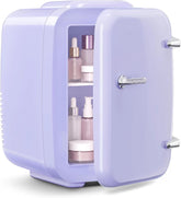 Mini Fridge, 4 Liter/6 Cans Portable Cooler and Warmer, AC/DC Power Small Fridge by Home for Health and Beauty