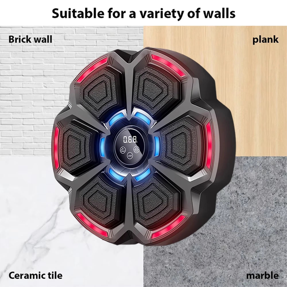 Music Boxing Machine Smart Bluetooth Wall Mounted Trainer by Home for Health and Beauty