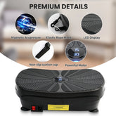 Vibration Plate Exercise Kit With Resistance Bands and Presets by Home for Health and Beauty