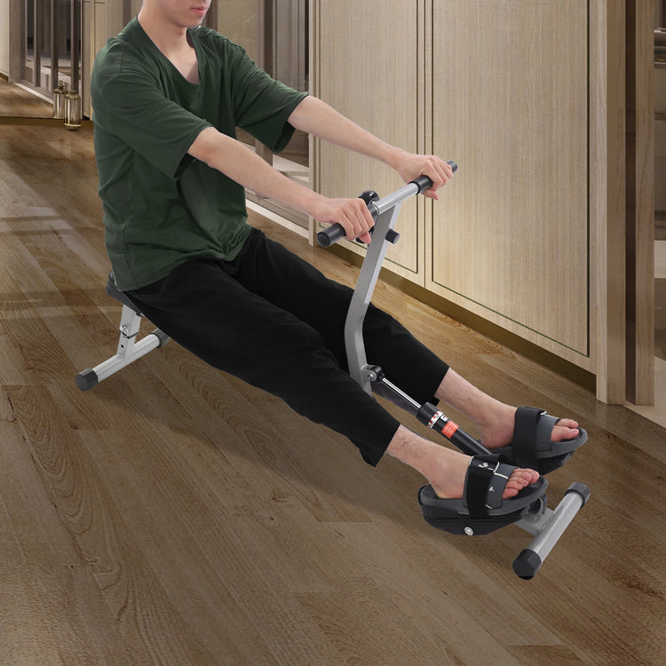 Folding Rowing Machine With LED Display Screen For Home Gym by Home for Health and Beauty