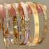 Sparkling Zirconia Inlaid Stainless Steel Bracelet 5/1pcs Set for Women Stackable Bangles Fashion Non Fading Jewelry Gift by Home for Health and Beauty