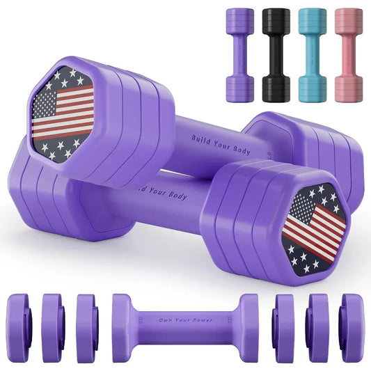 Adjustable Dumbbell Set 2 Pack For Strength Training