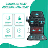 HOMEMASSA Vibration Back Massager Seat Cushion With Heat Massage Chair Pad by Home for Health and Beauty
