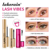 Lash & Brow Set Eyebrow Eyelash Growth Serum Peptide Mascara Eyelash Eyebrow Longer Fuller Thicker Curling Lash Eye Care Makeup by Home for Health and Beauty