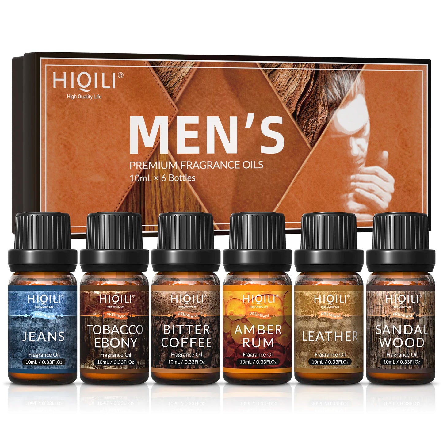 Fragrance Oil Set 6-Piece Pure Perfume Oils for Diffuser