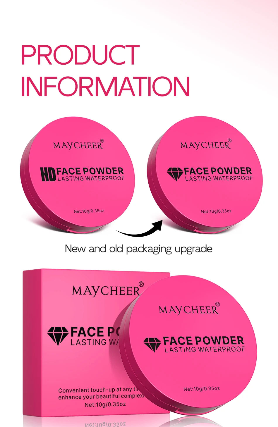 5-color matte setting powder, controls oil, moisturizes, and is long-lasting and waterproof, creating a natural makeup look. by Home for Health and Beauty