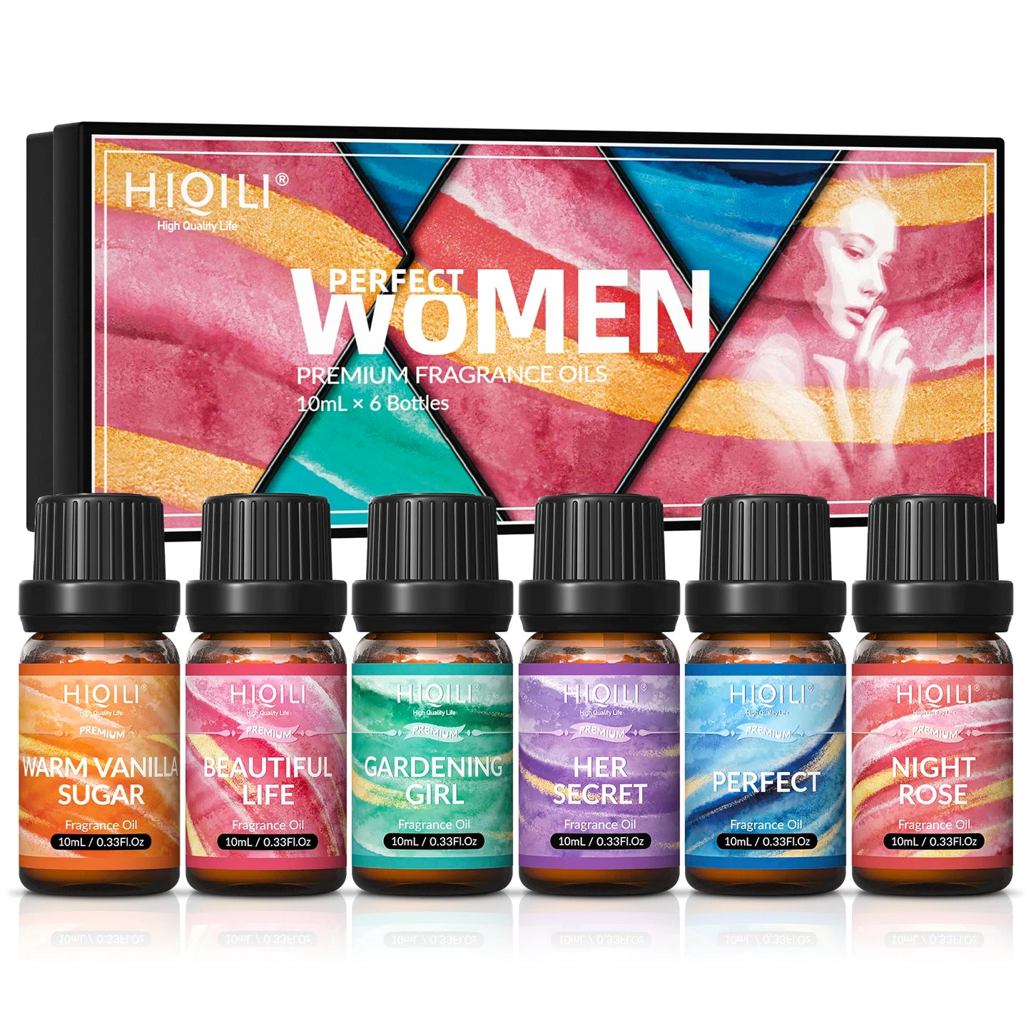 Fragrance Oil Set 6-Piece Pure Perfume Oils for Diffuser