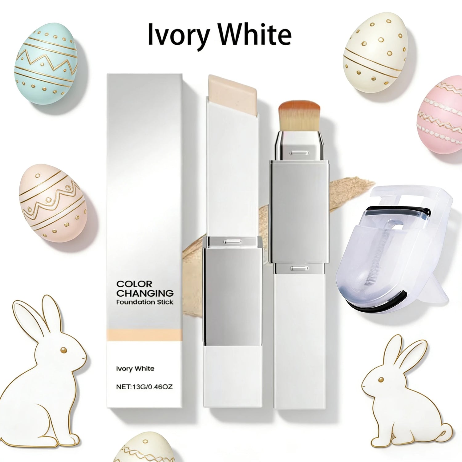 2-in-1 concealer foundation stick, covers dark circles, waterproof and sweatproof, creates the ideal flawless makeup look by Home for Health and Beauty