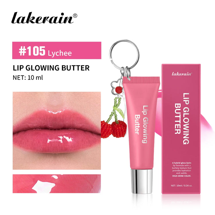 Moisturizing Lip Balm Lip Gloss Long Lasting Butter Pink Nourishing Makeup Care Hydrating Glowing Shine Lipstick Korean Cosmetic by Home for Health and Beauty