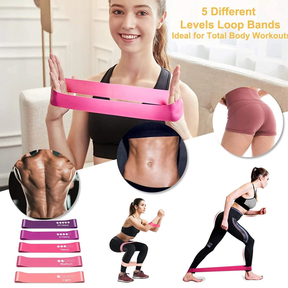 Fitness Resistance Bands Yoga Stretch Pull Up Training