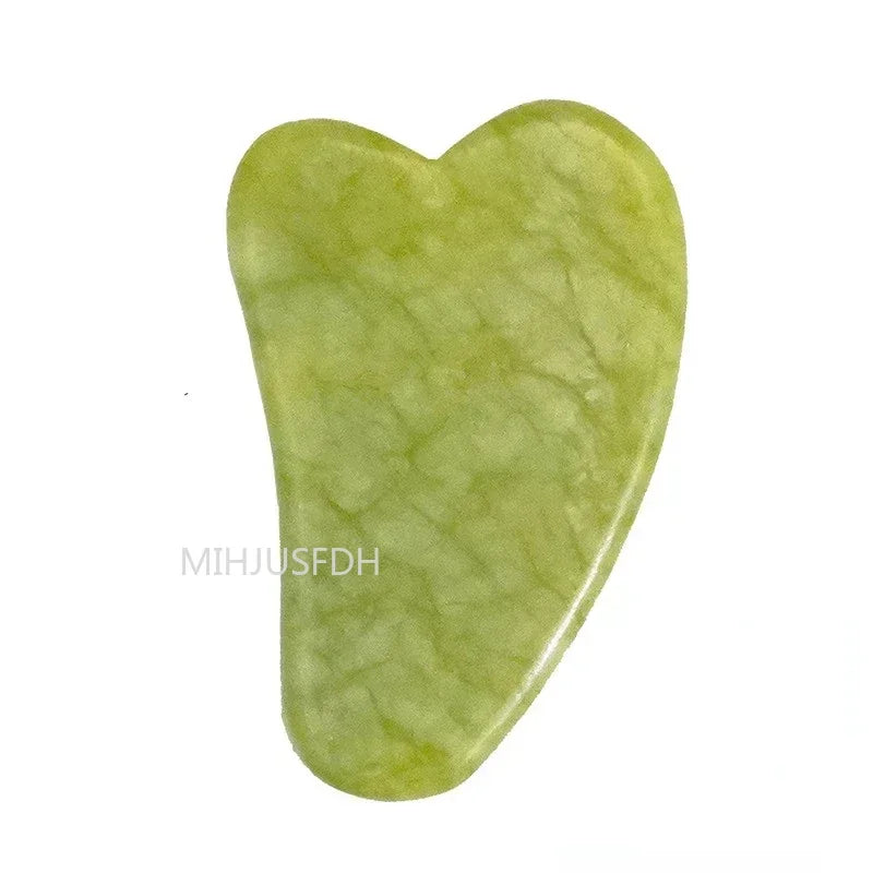 Natural Jade Roller Massager For Face, Body, Back Gua Sha by Home for Health and Beauty