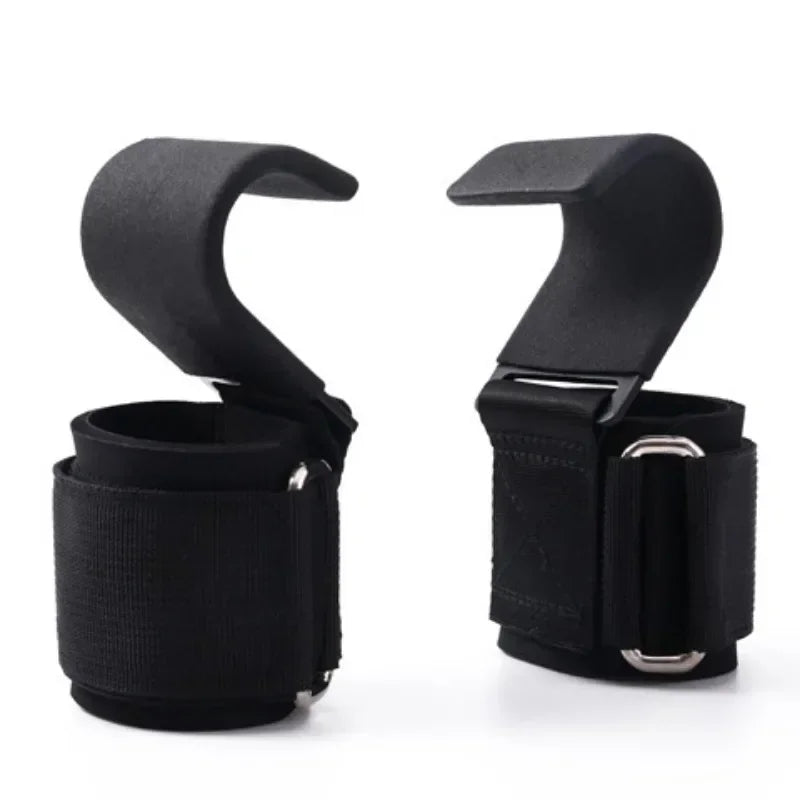 1/2PC Non-Slip Weight Lifting Hookspremium Pair of Straps Weightlifting Deadlift Chin Pull Up and Exercise Fitness Hook Training by Home for Health and Beauty