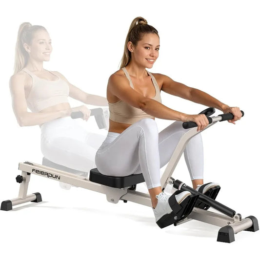 Foldable Rowing Machine With 12 Levels Of Resistance