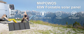 Portable Solar Charger 18V 60W / 45W Foldable Solar Panel for Solar Generators Outdoor Camping Travel Powerbank Phone by Home for Health and Beauty