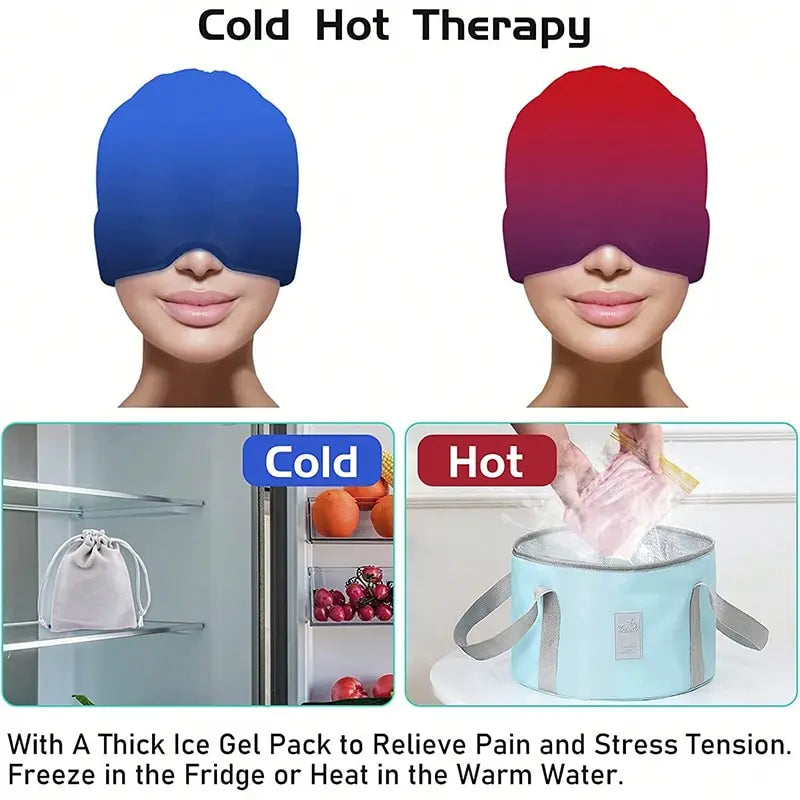 Effect Headache Ice Cap Migraine Relief Eye Mask For Sleep