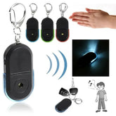 Anti-Lost Alarm Key Finder Locator Tracker Keychain Whistle Sound Smart Flashing Beeping With LED Light Anti Lost Keyring Finder by Home for Health and Beauty