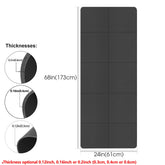 Foldable Yoga Mat Eco Friendly EVA Folding Travel Fitness Exercise Mat 3mm/4mm/6mm Thicknesses for Yoga Pilates & Floor Workouts by Home for Health and Beauty