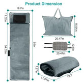 Electric Mat Kneading Vibrating Full Body Massager With Heating by Home for Health and Beauty