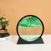 3D Moving Sand Art Glass Frame Deep Sea Quicksand Decor by Home for Health and Beauty
