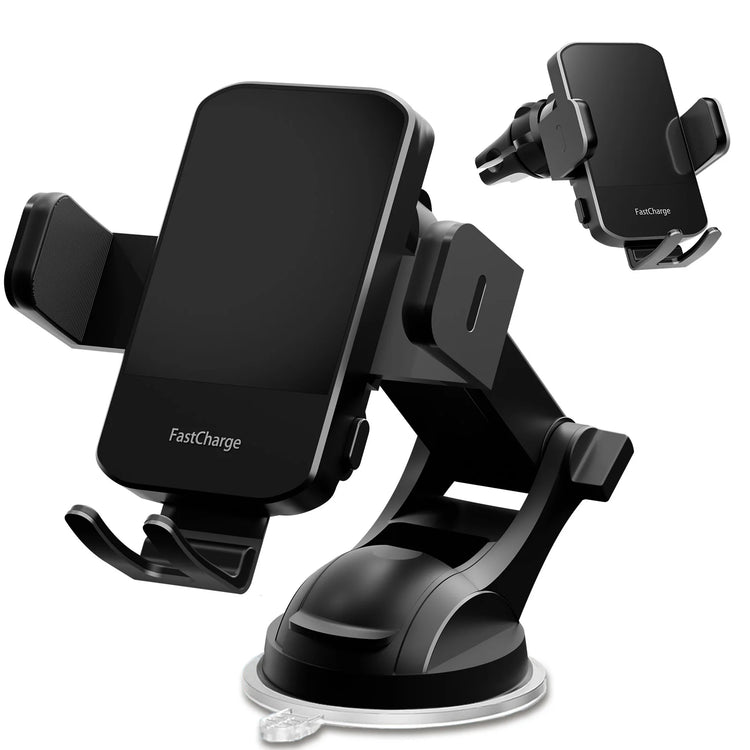 Wireless Car Charger Phone Holder 15W Fast Charge Mount iPhone by Home for Health and Beauty