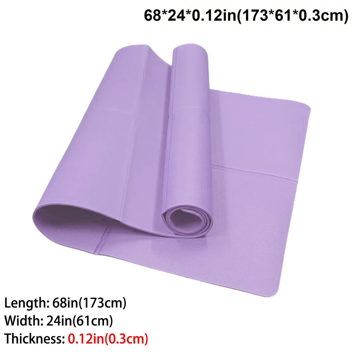 Foldable Yoga Mat Eco Friendly EVA Folding Travel Fitness Exercise Mat 3mm/4mm/6mm Thicknesses for Yoga Pilates & Floor Workouts by Home for Health and Beauty