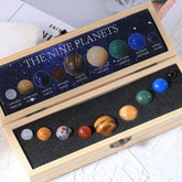 Solar System Natural Crystal Gemstones Set 9 Planets Sphere Ball Stone Galaxy Model Ornaments Gift Home Office Decor by Home for Health and Beauty