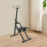 White/Black Folding Stair Stepper for Home Gym Exercise| Full-Body Workout Vertical Climber| Cardio Stepper by Home for Health and Beauty