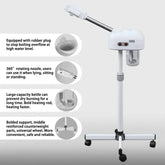 Professional Facial Steamer 360 Degree Rotating Nozzle by Home for Health and Beauty