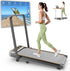 Foldable Treadmill with 12% Incline,3.5HP Low Noise Walking Pad Treadmill with Handle Bar,350 Lbs Capacity, APP Remote Control by Home for Health and Beauty