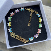 Custom Name Butterfly Necklace And Bracelet Set by Home for Health and Beauty