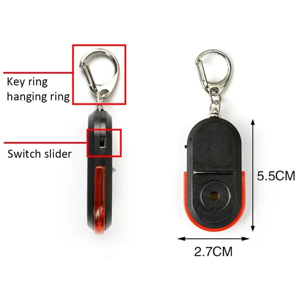 Anti-Lost Alarm Key Finder Locator Tracker Keychain Whistle Sound Smart Flashing Beeping With LED Light Anti Lost Keyring Finder by Home for Health and Beauty