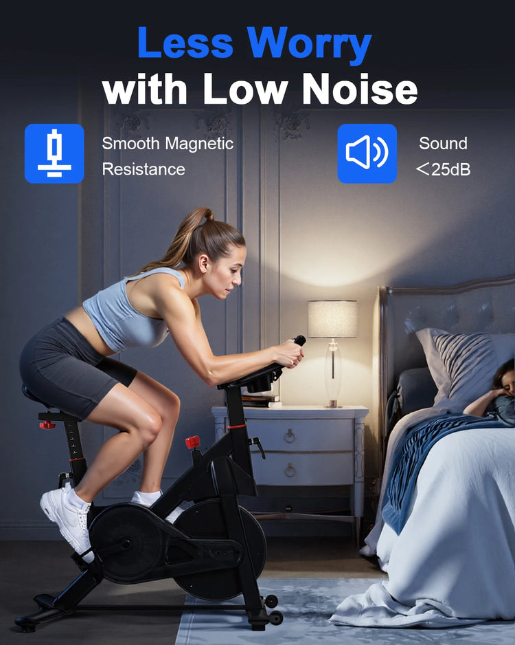 Exercise Bike, 32-Level Magnetic Resistance Stationary Bikes for Home, Low Noise Workout Cycling Bike for Home by Home for Health and Beauty