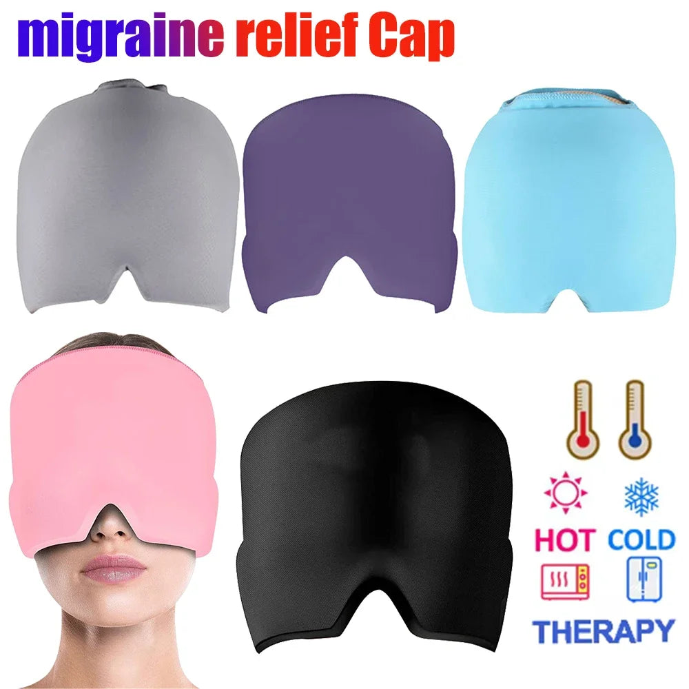 Relief Headgear Migraine Gel Ice Cap Cold Therapy Headband