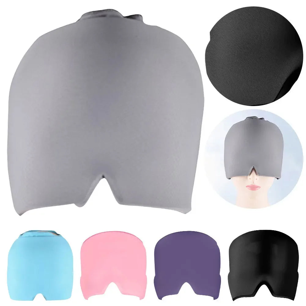 Migraine Relief Gel Ice Head Hat Cold Pack Therapy Cap by Home for Health and Beauty