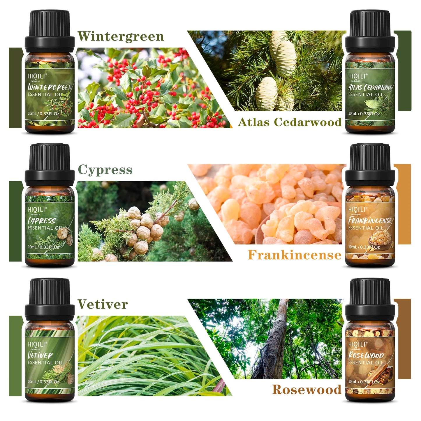 Woody Fragrance Oils Set For Aromatherapy Diffuser