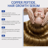EELHOE 30ml Copper Peptide Hair Serum Strengthening Hair Roots Repair Hairs Damage Essence Nourish Smoother Hair Loss Growth Oil by Home for Health and Beauty