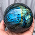 1pc Blue Light Violet Tourmaline Crystal Ball Home Decor by Home for Health and Beauty