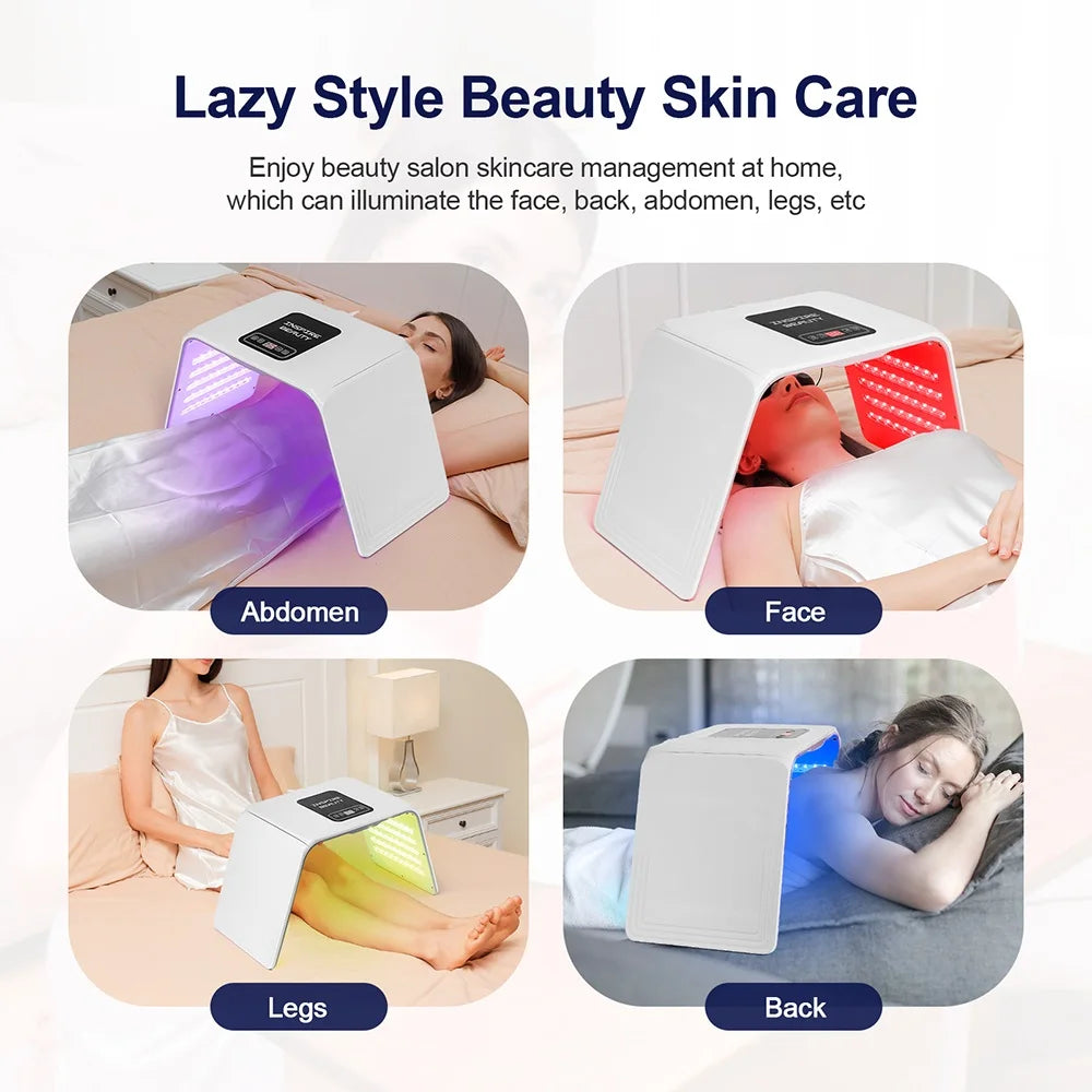 7 Colors LED Photon Machine Foldable Skin Care Equipment Skin Rejuvenation Light Facial Body Beauty Machines For Skin Care by Home for Health and Beauty