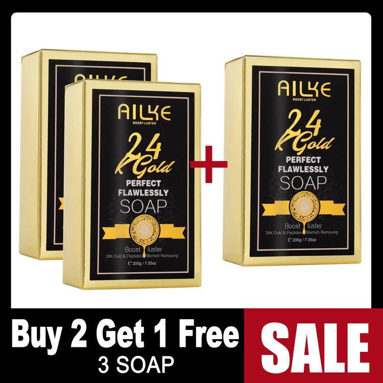 AILKE 24K Glod Flawlessly Skin Care Range, Skin Whitener, Reduce Dark Spots, Melanin, Wrinkles, Moisturize, For Women & Men by Home for Health and Beauty