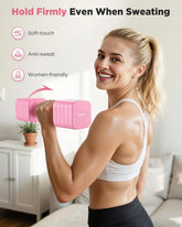 5-in-1 Adjustable Dumbbell Set of 2, 12LBS/20LBS Hand Weights for Women, Men, 1s-Adjust Dual-Stable Dumbbell Set for Women Home Gym & Outdoor by Home for Health and Beauty