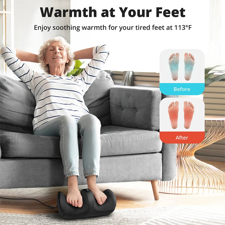 Medcursor Electric Foot Massager Shiatsu Kneading with Heat by Home for Health and Beauty