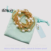Waterproof Charm Beads Stackable Bracelets Bangles Fashion Fine Jewelry Gift For Women Anniversary Birthday by Home for Health and Beauty