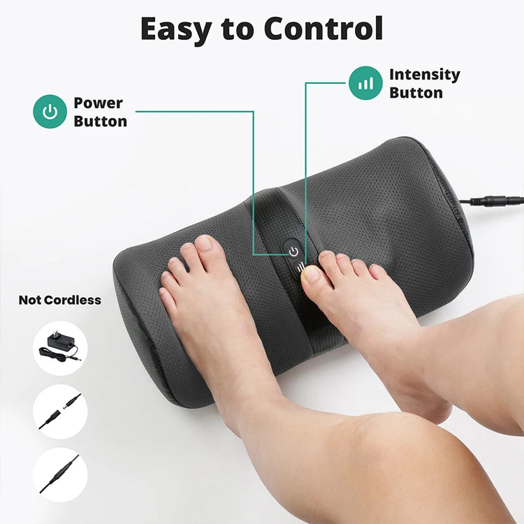 Medcursor Electric Foot Massager Shiatsu Kneading with Heat by Home for Health and Beauty