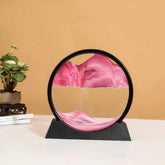 3D Moving Sand Art Glass Frame Deep Sea Quicksand Decor by Home for Health and Beauty