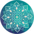 Pilates Mat Round Oversize Yoga Mat Suede Rubber Non-Slip Dia 140cm by Home for Health and Beauty