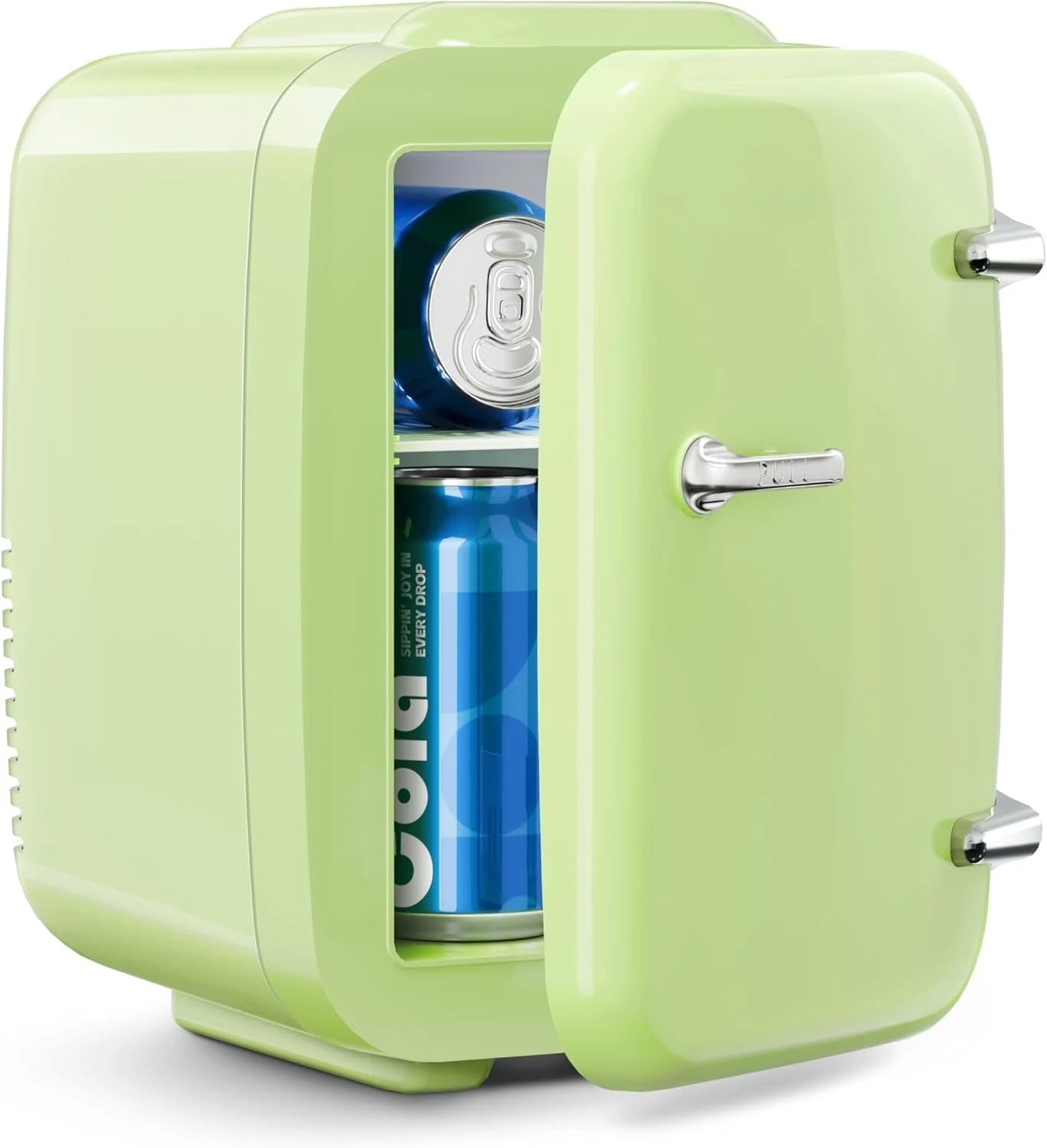 Mini Fridge, 4 Liter/6 Cans Portable Cooler and Warmer, AC/DC Power Small Fridge by Home for Health and Beauty